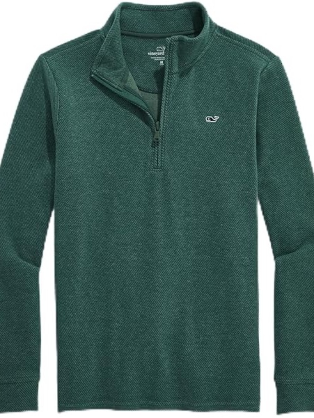 Vineyard Vines Boys Forest Green Quarter-Zip Pullover